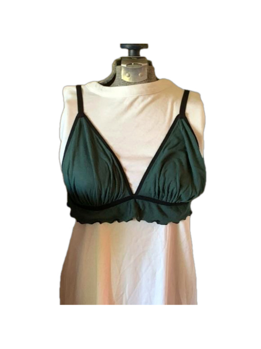 🔒 10 items for $20 - Knotty Knickers bra xl green black